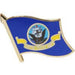 US Navy Flag Gold Lapel Pin