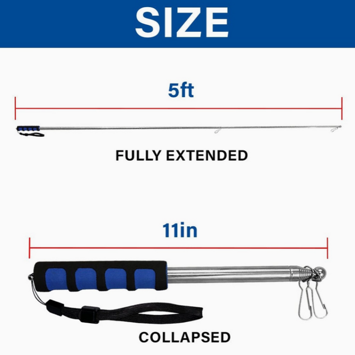 5ft Hand-Held Collapsible Flag Pole