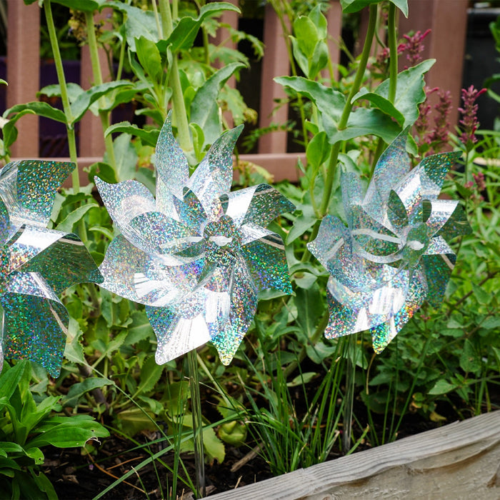 Silver Whirl Mylar Pinwheel