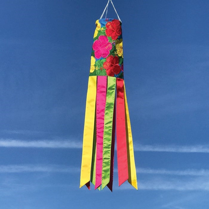 40" Tropical Flowers Windsock