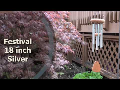 18" Festival Silver Wind Chime (6 Tubes)