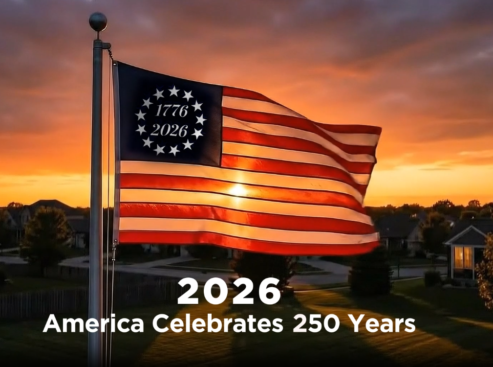 3x5' Betsy Ross 1776 - 2026 Nylon Flag