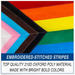 3x5' Progressive Pride Embroidered Polyester Flag