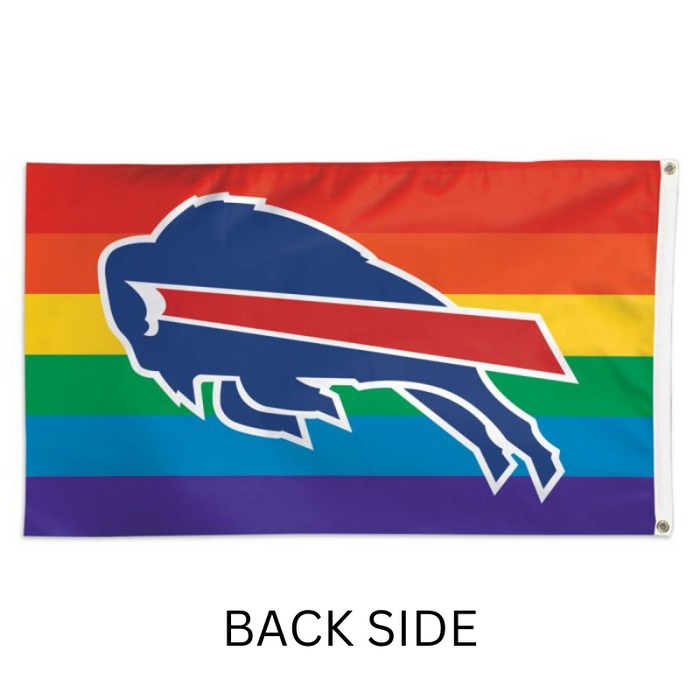 3x5' Buffalo Bills Rainbow Polyester Flag
