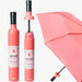 Rose Labeled Wine Bottle Umbrella