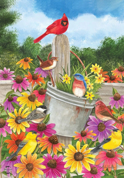 Spring Bird Gathering Banner Flag