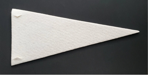 back of Buffalo Bills Mascot Mini Pennants (8 Pack)