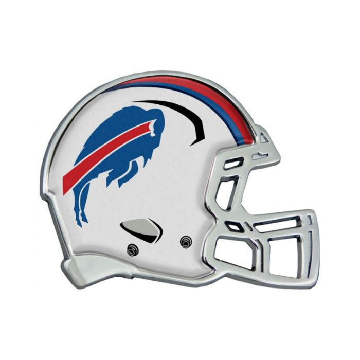 Buffalo Bills Helmet Chrome Metal Domed Auto Emblem