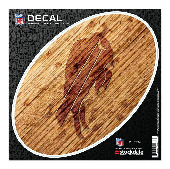 Buffalo Bills Wood Look Oval Decal