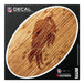 Buffalo Bills Wood Look Oval Decal