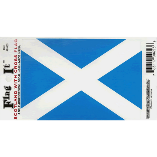 St. Andrew's Cross (Scotland) Decal - Made in USA