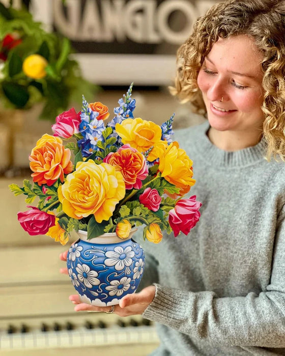 Sorbet Roses Pop-Up Bouquet w/ Note Card