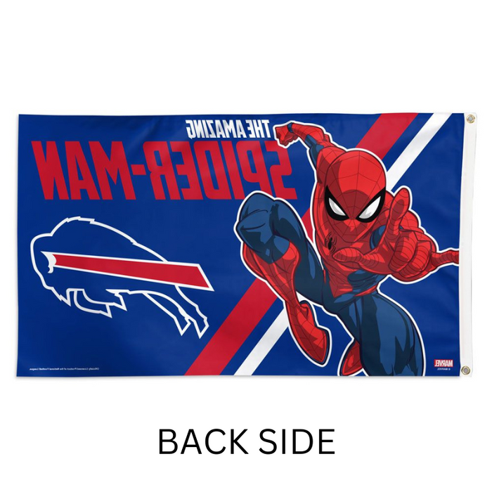 3x5' Buffalo Bills Spider-Man Polyester Flag
