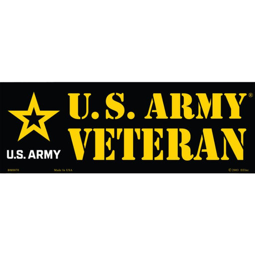 US Army Veteran Bumper Sticker