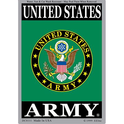 US Army Emblem Vertical Sticker
