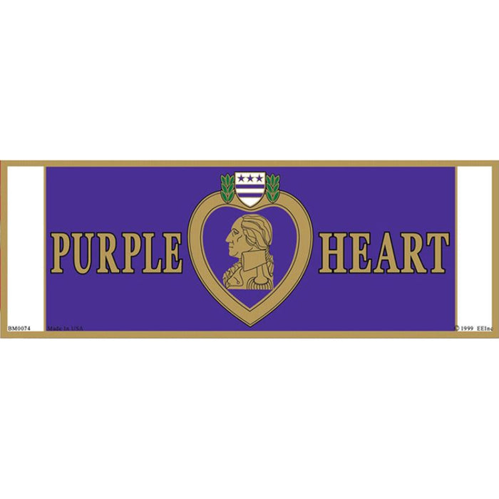 Purple Heart Bumper Sticker