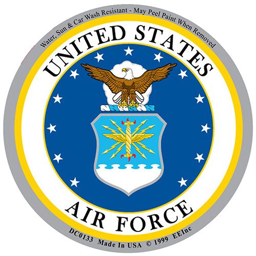 US Air Force Holographic Round Sticker