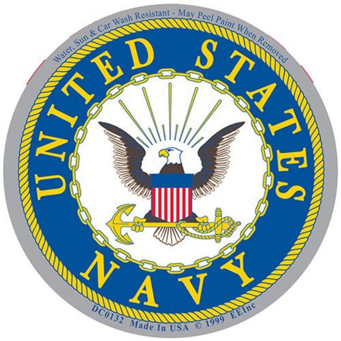 US Navy Round Holographic Sticker