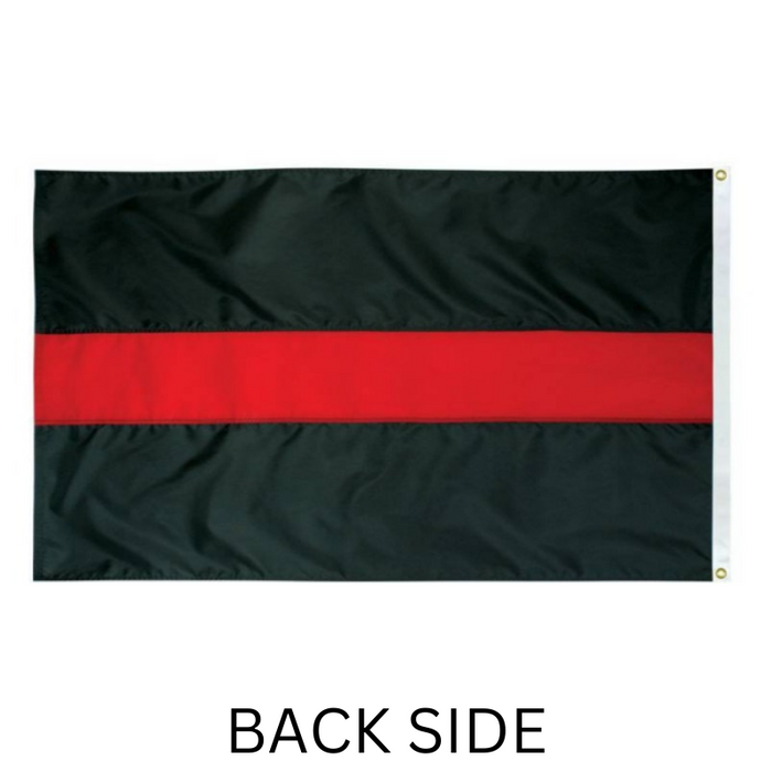 Original Thin Red Line Nylon Flag - Made in the USA