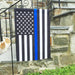 Thin Blue Line Printed Garden Flag