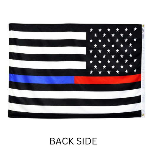 3x5' Thin Red & Blue Line Support Nylon Flag