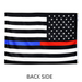 3x5' Thin Red & Blue Line Support Nylon Flag