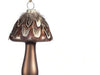 Bronze Mushroom Ornament w/ Feathers