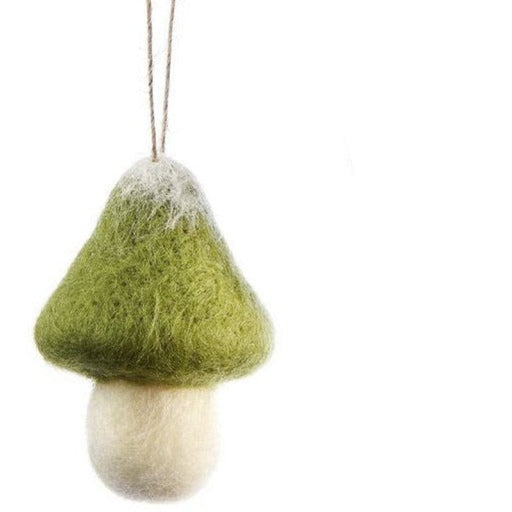 Light Green Mushroom Ornament