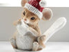 Sugar Spoon Winter Mouse Figurine