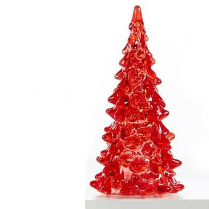 Light Up Red Plastic Christmas Tree