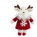 Plush Reindeer w/ Sweater Ornament