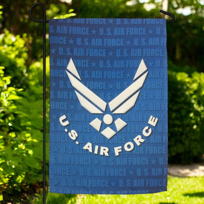U.S. Air Force Wing Garden Flag in yard