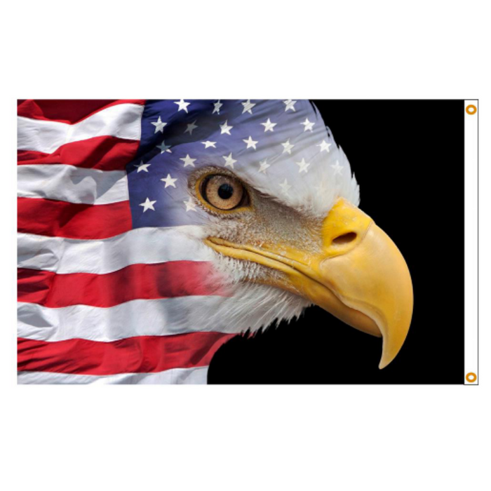 3x5' US Flag Eagle Nylon Flag