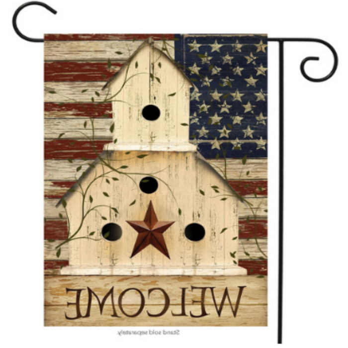 Americana Welcome Garden Flag