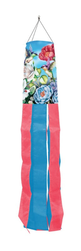 40" Hummingbirds and Roses Windsock