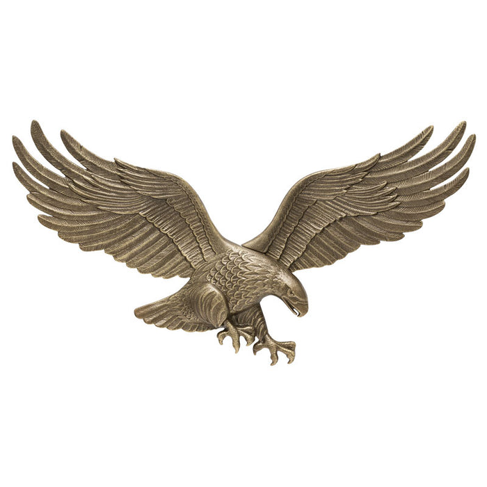 29" ANTIQUE BRASS WALL EAGLE