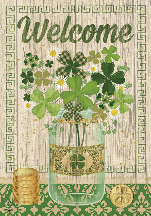 Lucky Clovers Banner Flag