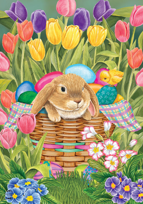 Spring Rabbit Banner Flag