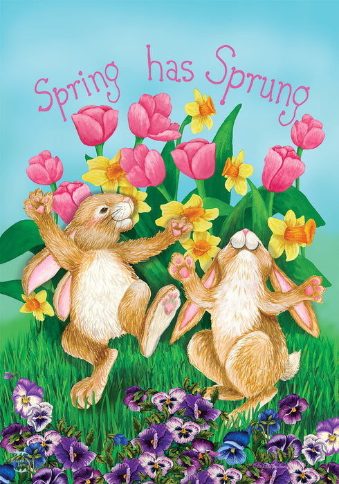 Spring Has Sprung Banner Flag