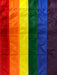 EMBROIDERED RAINBOW VERTICAL STRIPED FLAG