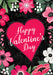 Happy Valentine's Floral Garden Flag