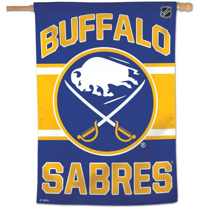 buffalo sabres blue and yellow banner flag