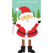 Santa Crazy Legs Applique Garden Flag