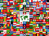 flag with every flags of the world all over it