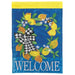 Lemon Welcome Applique Banner Flag