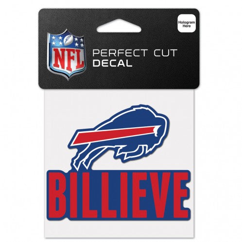 4"x4" Buffalo Bills Billieve Perfect Cut Decal