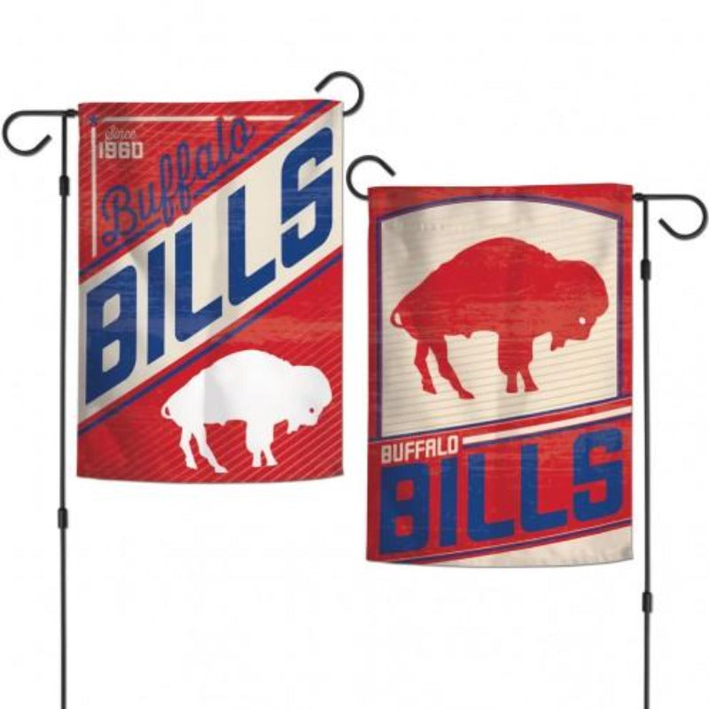 : Buffalo Bills Throwback Retro Vintage Double Sided Garden Flag  : Sports & Outdoors