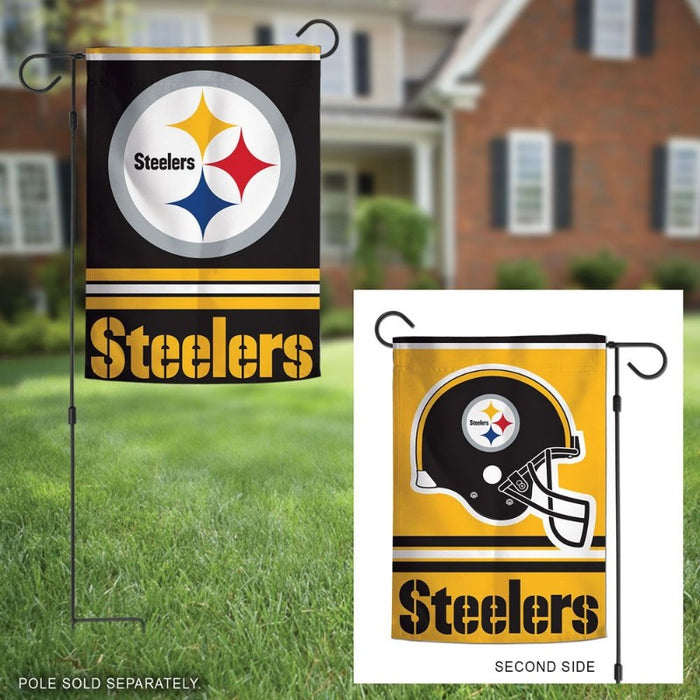 Pittsburgh Steelers Helmet Garden Flag