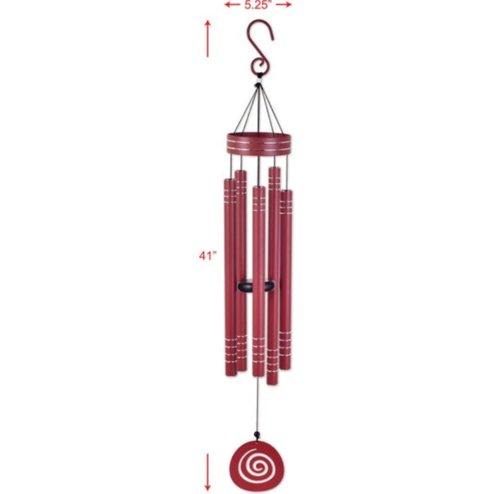 Red Wind Chime 41"