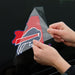 8"x8" Buffalo Bills New York Perfect Cut Decal being applied